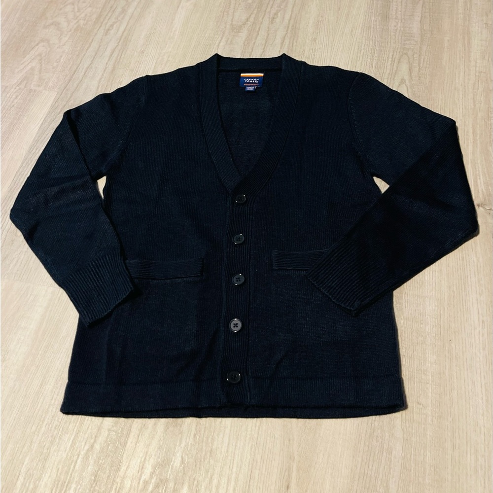French Toast, boys uniform sweater, size L 10/12, navy NEW, never worn